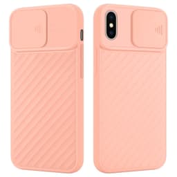 iPhone XR Suojakuori Cover Case (Vaaleanpunainen)