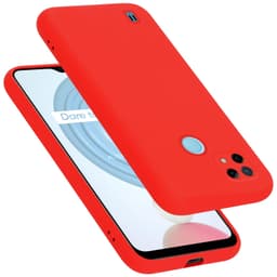 Realme C21 Suojakuori Suojakotelo (Punainen)