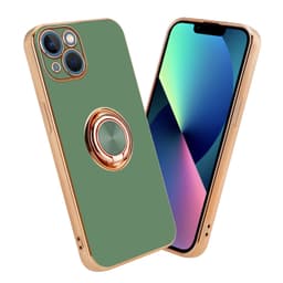 iPhone 14 PLUS silikondeksel case (grønn)