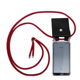 Huawei P9 Deksel med Halskjede (rød)