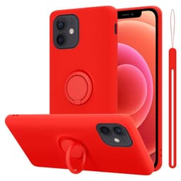 iPhone 12 MINI Deksel Ring Case (rød)