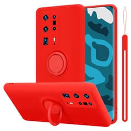 Huawei P40 PRO / P40 PRO+ Deksel Ring Case (rød)