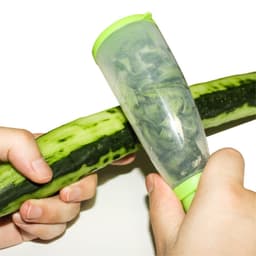 Smart Potatisskalare frukt skalare grönsaksskalare med behållare
