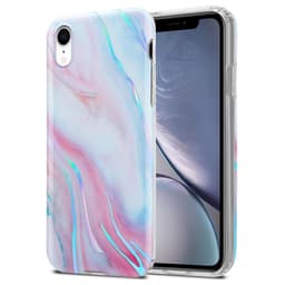 iPhone XR Suojakuori Lompakkokotelo (Valkoinen)