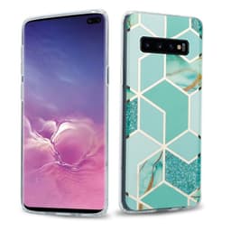 Samsung Galaxy S10 PLUS lommebokdeksel etui (grønn)
