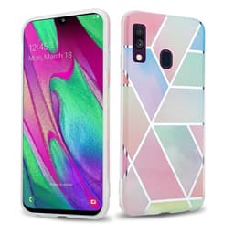Samsung Galaxy A40 Plånboksfodral Skal (Rosa)