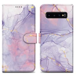 Samsung Galaxy S10 4G lommebokdeksel etui (lilla)