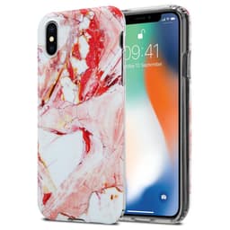 iPhone X / XS lommebokdeksel etui (rosa)