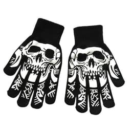 1 par Luminous Skeleton Claw Skull Bone hansker til Halloween Flerfarget