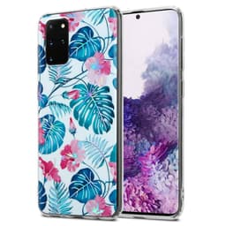Samsung Galaxy S20 PLUS lommebokdeksel Blomster (hvit)