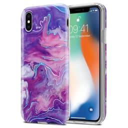 iPhone X / XS lommebokdeksel etui (lilla)