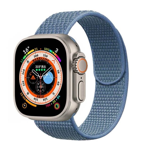 Nailon kellon renneke Apple Watch Ultra (49mm) - Cape cod blue