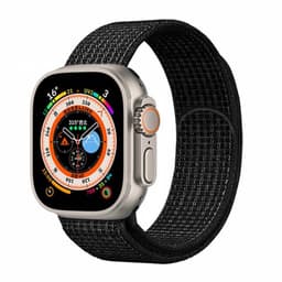 Nylon klokkerem Apple Watch Ultra (49mm) - Blackwhite