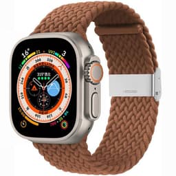 Flettet Urrem Apple Watch Ultra (49mm) - Brown
