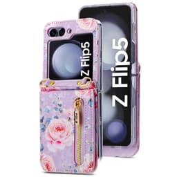 POLA Flower fodral Samsung Galaxy Z Flip 5 - Purple