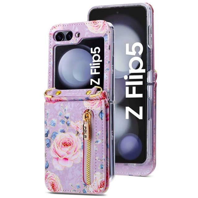 POLA Flower fodral Samsung Galaxy Z Flip 5 - Purple