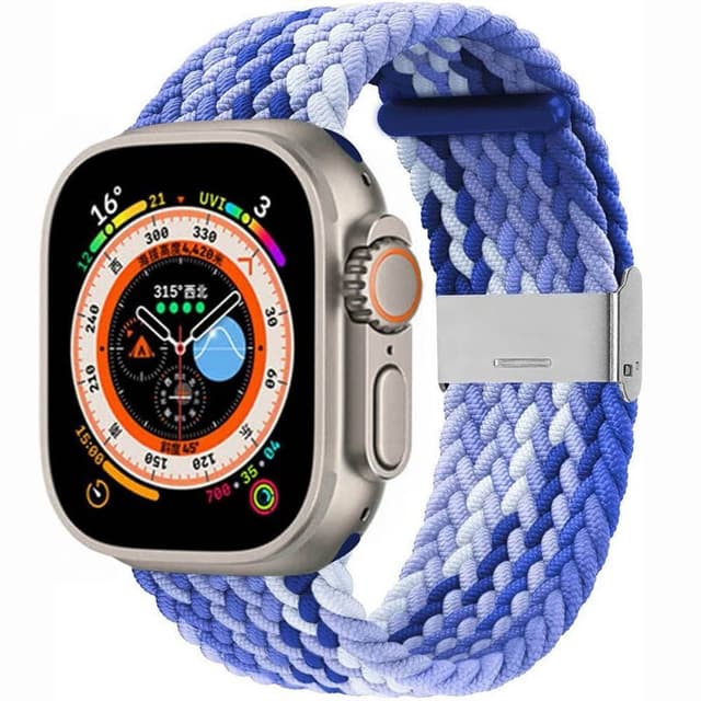 Flätat klockarmband Apple Watch Ultra (49mm) - Gradient blue