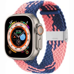 Flettet Urrem Apple Watch Ultra (49mm) - Blue Powder