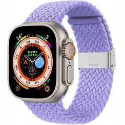Punottu kellon renneke Apple Watch Ultra (49mm) - Lightpurple