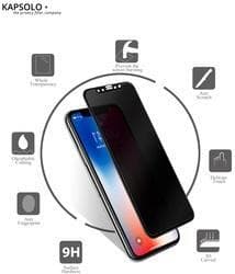KAPSOLO Privacy Härdat glas skärmskydd för Apple iPhone 13 Mini