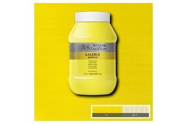 WINSOR Galeria Acrylic 1L Lemon Yellow 346