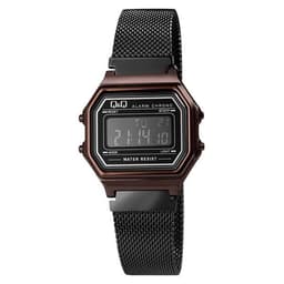 Q&Q digital klocka med Milanese armband - Svart