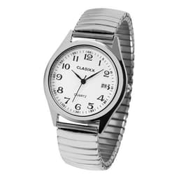 Classique miesten kello, jossa ranneke ruostumatonta terästä