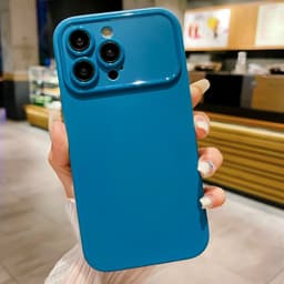 Slim-Fit TPU Telefondeksel til iPhone 15 Pro Max - Blå
