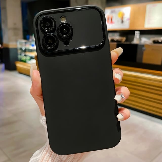 Slim-Fit TPU Telefon Taske Cover til iPhone 15 Plus Taske - Sort