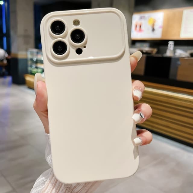 Slim-Fit TPU telefonfodral Skal för iPhone 15 Fodral - Vit