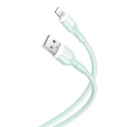 XO iPhonekabel - 1,0 m 2,1A Grön