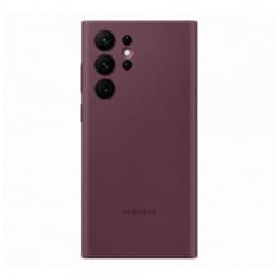 Samsung S22 Ultra silikonikuori (viininpunainen)