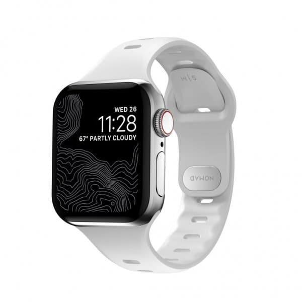NOMAD Apple Watch 38/40/41mm Armband Sport Slim Band Vit