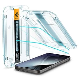 Spigen iPhone 15 Pro Skärmskydd GLAS.tR EZ Fit 2-pack