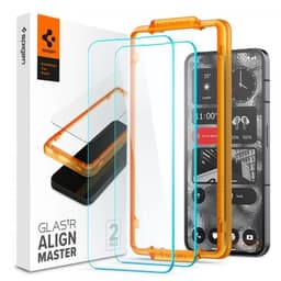 Spigen Nothing Phone (2) Skjermbeskytter GLAS.tR ALIGNmaster 2-pakning