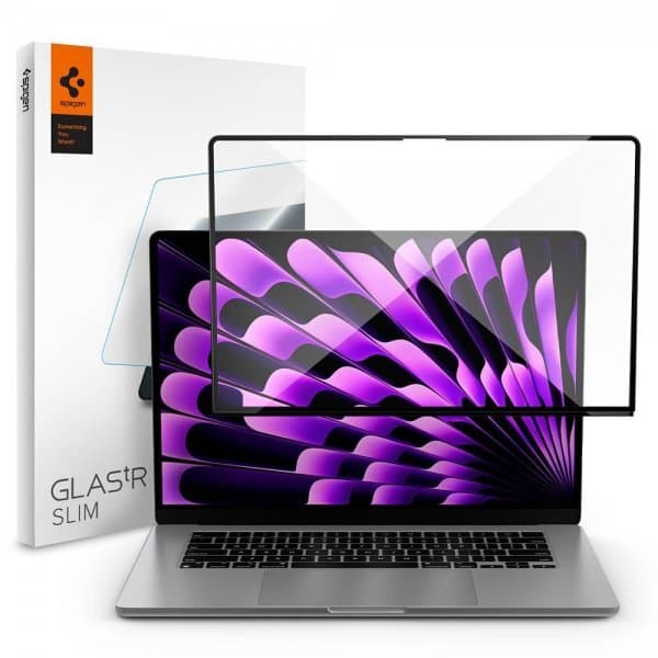 Spigen Macbook Air 15 M2 (A2941) Skjermbeskytter GLAS.tR Slim