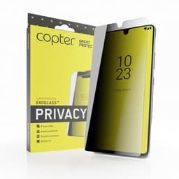 Copter iPhone 15 Pro Skjermbeskytter Exoglass Flat Privacy