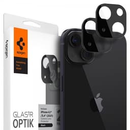 Spigen iPhone 13/iPhone 13 Mini Kameralinsebeskytter Glas.tR Optik 2-pack Sort