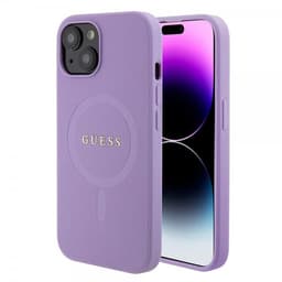 Guess iPhone 15 Deksel Saffiano MagSafe Lilla