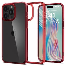 Spigen iPhone 15 Pro Kuori Ultra Hybrid Deep Red