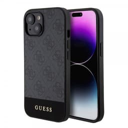 Guess iPhone 15 Kuori Bottom Stripe MagSafe Musta