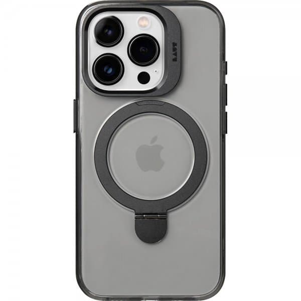LAUT iPhone 15 Pro Max Deksel REVIVE PROP MagSafe Black Crystal