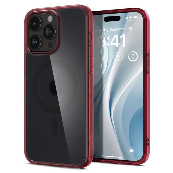 Spigen iPhone 15 Pro Cover Ultra Hybrid MagFit Frost Deep Red