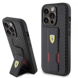 Ferrari iPhone 15 Pro Deksel Grip Stand Function Svart