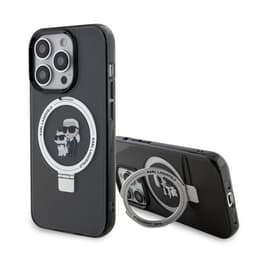 Karl Lagerfeld iPhone 15 Pro Skal Ring Stand MagSafe Svart