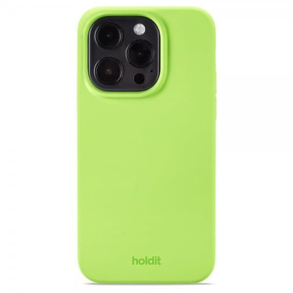 holdit iPhone 14 Pro Deksel Silikon Acid Green