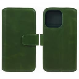 Nordic Covers iPhone 15 Pro Max Etui Essential Leather Juniper Green