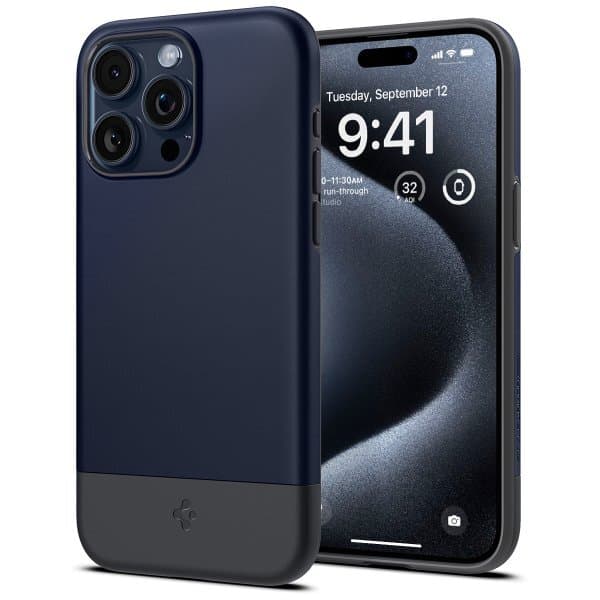 Spigen iPhone 15 Pro Max Deksel Style Armor MagFit Midnight Indigo