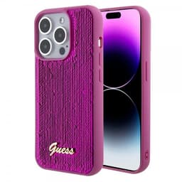 Guess iPhone 15 Pro Max Cover Sequin Fuschia