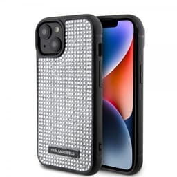 Karl Lagerfeld iPhone 15 Skal Rhinestone Silver